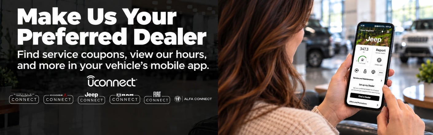 uconnect® make us your preferred dealer | Fairway Chrysler Dodge Jeep Ram in Fostoria OH