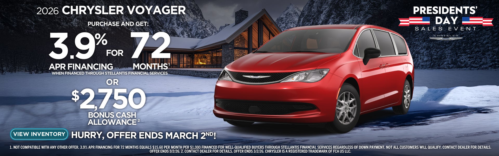 2026 Chrysler Voyager