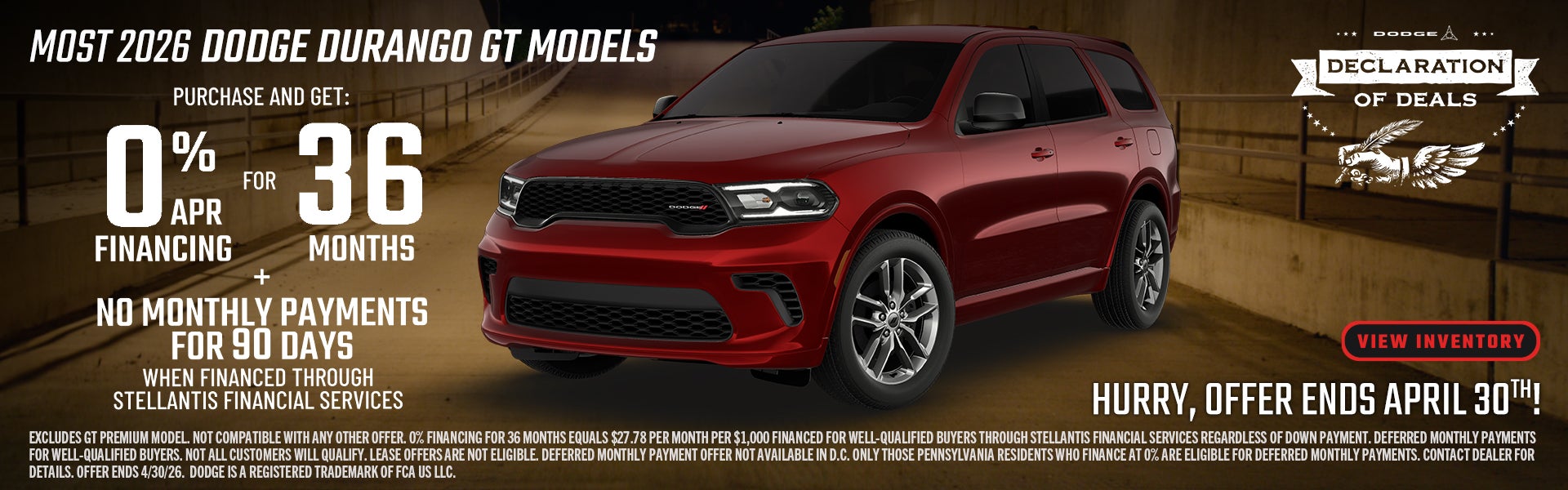 Most 2026 Dodge Durango GT Models