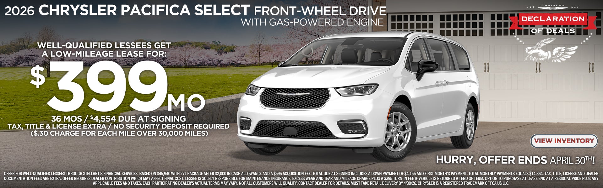 2026 Chrysler Pacifica Select Front-Wheel Drive